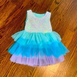Toddler Ombré Tutu Sequined Dress